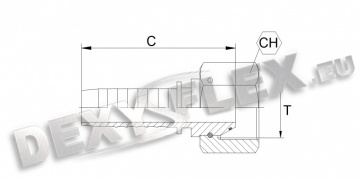 Fittings / Fittings for high pressure / BSP / BSPT / NPTF / DKOR 0˚ with nut