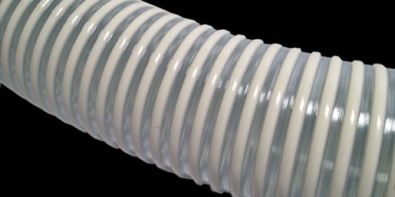 HOSES / PVC hoses / Irrigation, suction and delivery of fertilizers, insecticide, middle suction / Corrugated vacuum hose for SEEDER - URARTU ST (CLEAR)