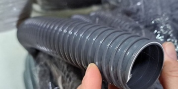 HOSES / PVC hoses / Irrigation, suction and delivery of fertilizers, insecticide, middle suction / Vacuum flexible hose for SEEDER with UV protection for transporting air, fertilizer, and seeds - Light-Flex (GREY) / GAINE GA2
