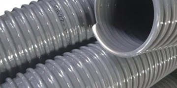 HOSES / PVC hoses / Irrigation, suction and delivery of fertilizers, insecticide, middle suction / Vacuum flexible hose for SEEDER with UV protection for transporting air, fertilizer, and seeds - Light-Flex (GREY) / GAINE GA2