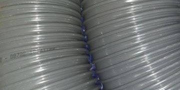 HOSES / PVC hoses / Irrigation, suction and delivery of fertilizers, insecticide, middle suction / Vacuum flexible hose for SEEDER with UV protection for transporting air, fertilizer, and seeds - Light-Flex (GREY) / GAINE GA2