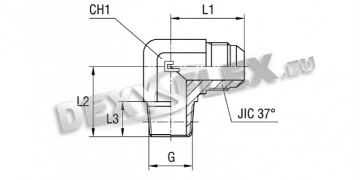 Products / Pipe fittings / SAE J514 stainless / Male stud elbow thread BSP taper standard body | stainless