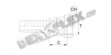 Fitinguri / Fitinguri pentru inalta presiune / BSP / BSPT / NPTF / DKR 0˚ сu piulita