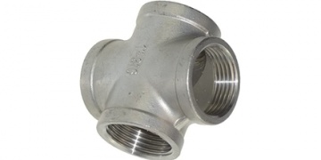 Fitinguri / Racorduri filetate, nipluri, reductoare, mufe, coturi – oțel inoxidabil, alamă, oțel zincat / Racorduri filetate industriale din oțel inoxidabil, nipluuri, reductoare, mufe, coturi / Racord în cruce din oțel inoxidabil, mufă, conform AISI 316 Fitinguri / Racorduri filetate, nipluri, reductoare, mufe, coturi – oțel inoxidabil, alamă, oțel zincat / Racorduri filetate industriale din oțel inoxidabil, nipluuri, reductoare, mufe, coturi / Racord în cruce din oțel inoxidabil, mufă, conform AISI 316