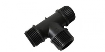 Fitinguri / Capete filetate industriale din polipropilenă, nipluuri, reductoare, mufe, coturi / Teu din polipropilenă cu filet exterior (mascul)