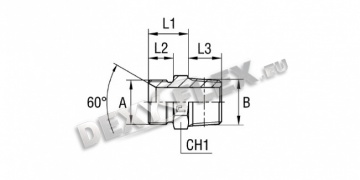 Produse / Fitinguri pentru conducte / BSI 5200 inox / Adapter stud drept tată filament BSP paralel / BSP taper | inox